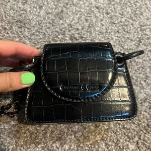 Black crossbody bag mini